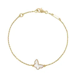 Vòng Đeo Tay Nữ Van Cleef & Arpels VCARF69000 Sweet Butterflies Bracelet Màu Vàng Gold