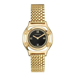 Đồng Hồ Nữ Versace Medusa Frame Black Dial Gold Tone VEVF00520 36mm Màu Đen Vàng