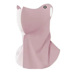 Khẩu Trang Kín Cổ Lululemon Summer Sunscreen Mask Breathable UV SPF50 Protective Neck Shade Silk Ear Mask Màu Hồng