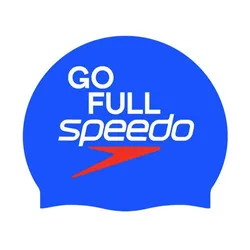Mũ Bơi Người Lớn Speedo Slogan Printed 8-0838501384 Màu Xanh Dương