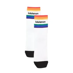 Tất Lululemon Unisex Tale To Tell Mid Crew Socks - White - Freesize Màu Trắng