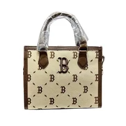 Túi Đeo Chéo MLB Diamond Monogram Boston Red Sox Crossbody Bag 7ACRMDG5N Màu Be/Nâu