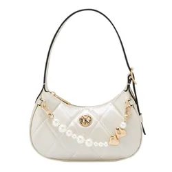 Túi Đeo Vai Nữ Lyn Dahlia S Shoulder Bag Light Glitter Beige LL25CBF097 Màu Be