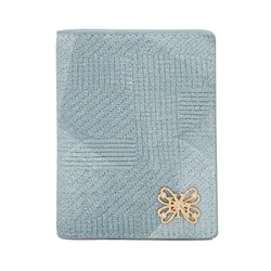 Ví Nữ Lyn Butterfly Card Pocket Wallet - Blue Variation 2 LL25CWF072 Màu Xanh Blue