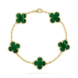 Vòng Đeo Tay Nữ Van Cleef & Arpels Vintage Vintage Alhambra Bracelet, 5 Motifs Màu Vàng Gold