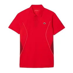 Áo Polo Nam Lacoste Ultra-Dry Lacoste Tennis x Novak Djokovic DH7311-52 F8M Màu Đỏ Size 5