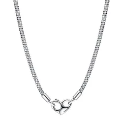 Dây Chuyền Nữ Pandora Moments Studded Chain Necklace 392451C00 Màu Bạc