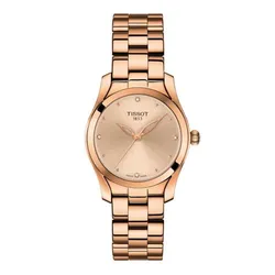 Đồng Hồ Nữ Tissot T-Wave Rose Diamond Watch T112.210.33.456.00 Màu Vàng Hồng