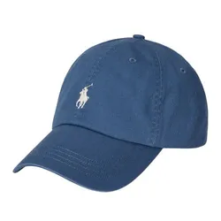 Mũ Ralph Lauren Cotton Chino Baseball Cap Earth Blue Màu Xanh Size 59
