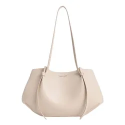 Túi Tote Nữ Charles & Keith CNK Calla Tote Bag Oat CK2-30671662 Màu Trắng