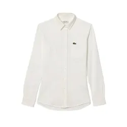 Áo Sơ Mi Nữ Lacoste Piqué CF3264-10 Màu Trắng Size 36