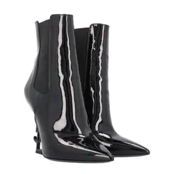 Giày Boot Nữ Yves Saint Laurent YSL Opyum Đen - Giày Da Cao Cấp, Gót 10cm Sang Trọng, Tôn Dáng Thời Thượng