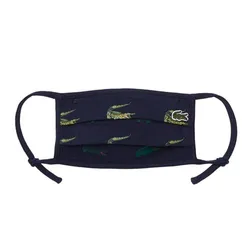 Khẩu Trang Lacoste L.12.12 Printed Face Mask RF6764 QRN Màu Xanh Navy