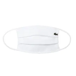 Khẩu Trang Lacoste Unisex L.12.12 Cotton Pique' Face Protection Mask RF6002 001 Màu Trắng