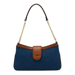 Túi Đeo Vai Nữ Lyn Malik S Shoulder Bag Dark Blue LL25FBF043 Màu Xanh
