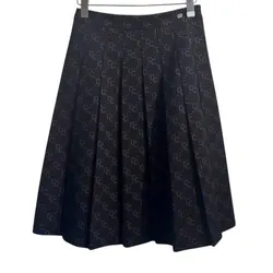Chân Váy Nữ Chester Charles Long Black Skirt With Full CC Logo CW603IL0637B0 Màu Đen Size S