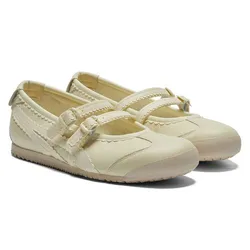 Giày Bệt Nữ Onitsuka Tiger The Mexico 66 TGRS Ivory/Cream 1182A660.752 Màu Trắng Kem Size 35.5
