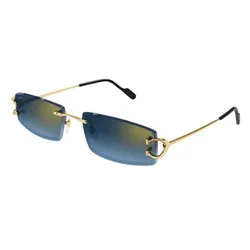 Kính Mát Nam Cartier Sunglasses CT0465S 002 Màu Xanh Blue