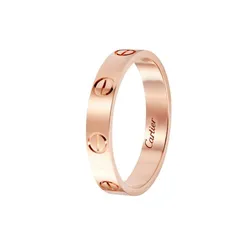 Nhẫn Unisex Cartier Love Ring Small Model CRB4085200 Màu Vàng Hồng Size 51