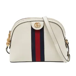 Túi Đeo Chéo Nữ Gucci White Leather Small Ophidia Web Shoulder Bag Màu Trắng