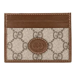 Ví Đựng Thẻ Gucci Card Case Interlocking G ‘Beige’ 673002-92TCG-8563 Màu Nâu Be