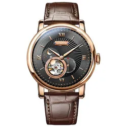 Đồng Hồ Nam Lobinni LB18013G-D2 Màu Nâu Đen