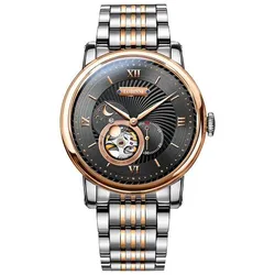 Đồng Hồ Nam Lobinni LB18013G-T2 Màu Đen - Vàng Hồng