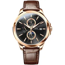 Đồng Hồ Nam Lobinni LB18019G-D2 Màu Nâu Đen