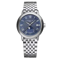 Đồng Hồ Nam Raymond Weil Automatic Maestro Moonphase 2879-ST-00508 (2879ST00508) Màu Bạc Xanh
