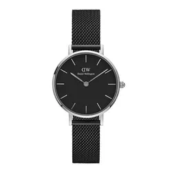 Đồng Hồ Nữ Daniel Wellington Petite Ashfield Silver DW00100202 Màu Đen 32mm
