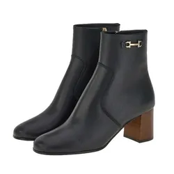 Giày Boot Nữ Salvatore Ferragamo Boots Màu Đen Size 38.5