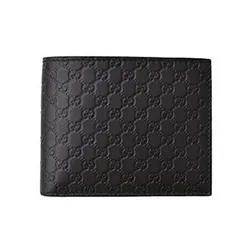 Ví Nam Gucci Microguccissima Bi-Fold Wallet Màu Đen