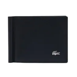 Ví Nam Lacoste Folding Wallet With Bill Clip NH4404FG 000 Màu Đen