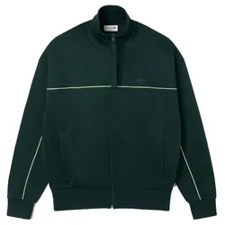 Áo Khoác Nam Lacoste Satin Effect Zipped Fleece Sweatshirt SH5684 -YZP Màu Xanh Lá Size 4