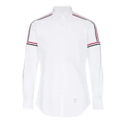 Áo Sơ Mi Nam Thom Browne In White Oxford Elastic Long Sleeve MWL270A F0313 100 Màu Trắng Size 2