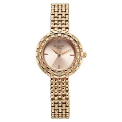 Đồng Hồ Nữ Titan Raga Showstopper 3.0 Analog Watch For Women 95350WM01 Màu Vàng Hồng
