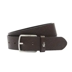 Thắt Lưng Nam Lacoste Grained Leather Belt RC4090 028 Màu Nâu Đậm Size 95