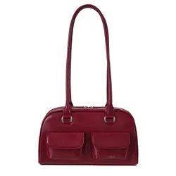 Túi Đeo Vai Nữ Stand Oil Chubby Bag Red Wine Màu Đỏ Rượu