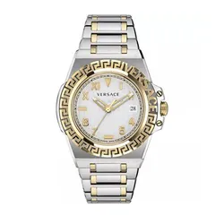 Đồng Hồ Nam Versace Greca Reaction 44mm VE3I00422 Màu Bạc Vàng