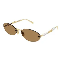 Kính Mát Nữ Gucci Sunglasses GG1922S 003 Màu Vàng Nâu