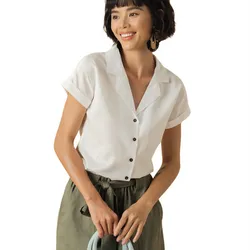 Áo Sơ Mi Nữ F2 Fashion & Freedom Linen Becoming Discover SMW430-T-S-0321 Màu Trắng Size S