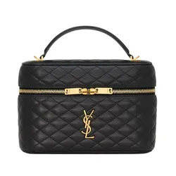 Túi Đeo Chéo Nữ Yves Saint Laurent YSL Gaby Vanity Large In Lambskin 8515721EL071000 Màu Đen