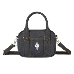 Túi Đeo Chéo Nữ WHOAU Steve Denim Pocket Cross WHBGG2324A Màu Xanh Denim