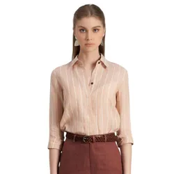 Áo Sơ Mi Nữ F2 Fashion & Freedom SMW360-HST-S-0323 Màu Hồng Trắng Size S