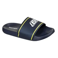 Dép Nam Skechers Side Lines 2 Retalic Màu Xanh Navy Size 41