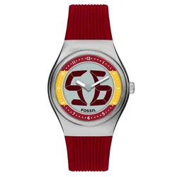 Đồng Hồ Unisex Fossil Archival Big Tic World Cup 40mm LE1242 Màu Đỏ