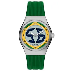 Đồng Hồ Unisex Fossil Archival Big Tic World Cup 40mm LE1243 Màu Xanh Lá