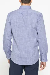 Áo Sơ Mi Dài Tay Nam Carrera Jeans Cotton 213A1240A_694 Màu Xanh Medieval L