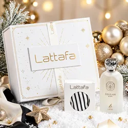Set Quà Lễ Hội Lattafa Nước Hoa Nữ Maison Alhambra Delilah Blanc EDP 100ml 3 món Thanh Lịch