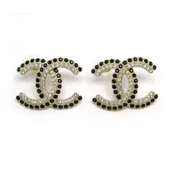 Khuyên Tai Nữ Chanel Studded Gold Earrings AB9144 B09007 Màu Vàng